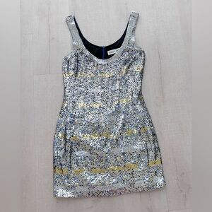 Vintage Neil Bieff Vintage Sequin Cocktail Dress Size 6